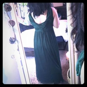 Bridesmaid flowing forest dress